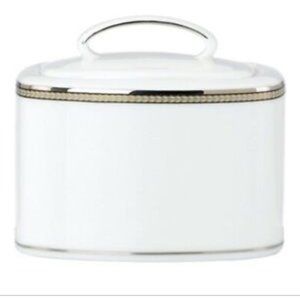 kate spade Sonora Knot Sugar Bowl dish container with lid nwt
